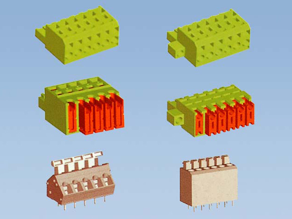 7404 Spring clamp terminal blocks连接器