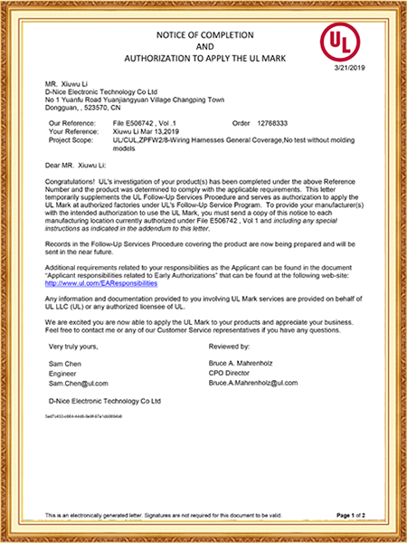 Notice of ...